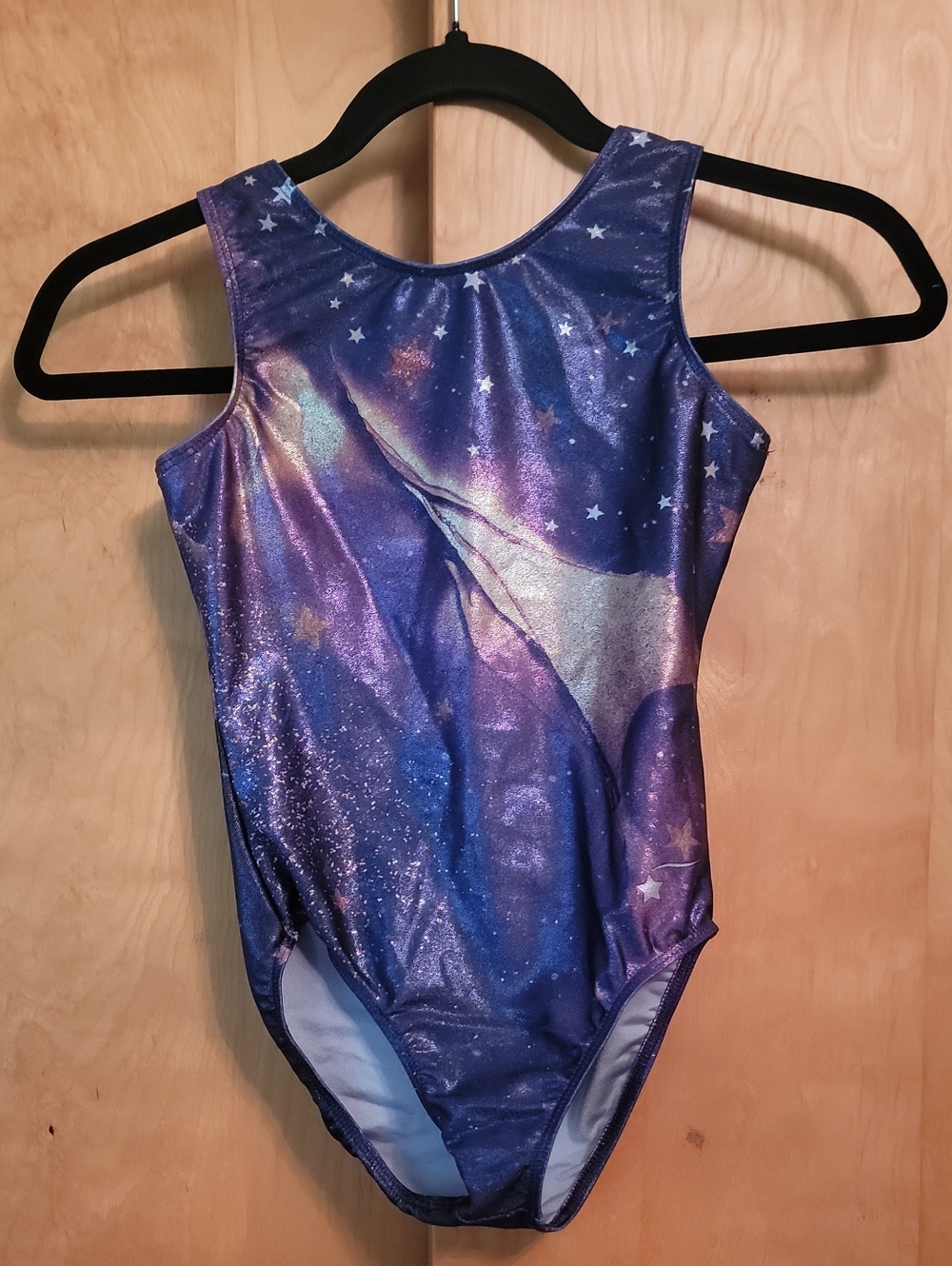 Destira Girls' Shimmer Galaxy One-Piece Leotard